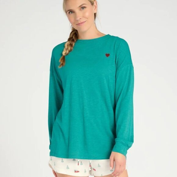Throwback Nice List Long Sleeve Top Z Supply Lounge // Size Medium // BNWT - Picture 1 of 11